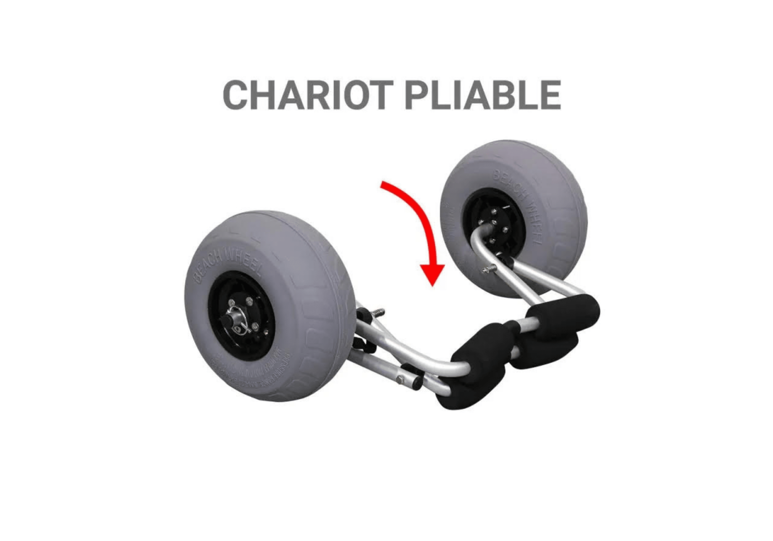 Chariot de transport Roues Sable (Avec sangles)