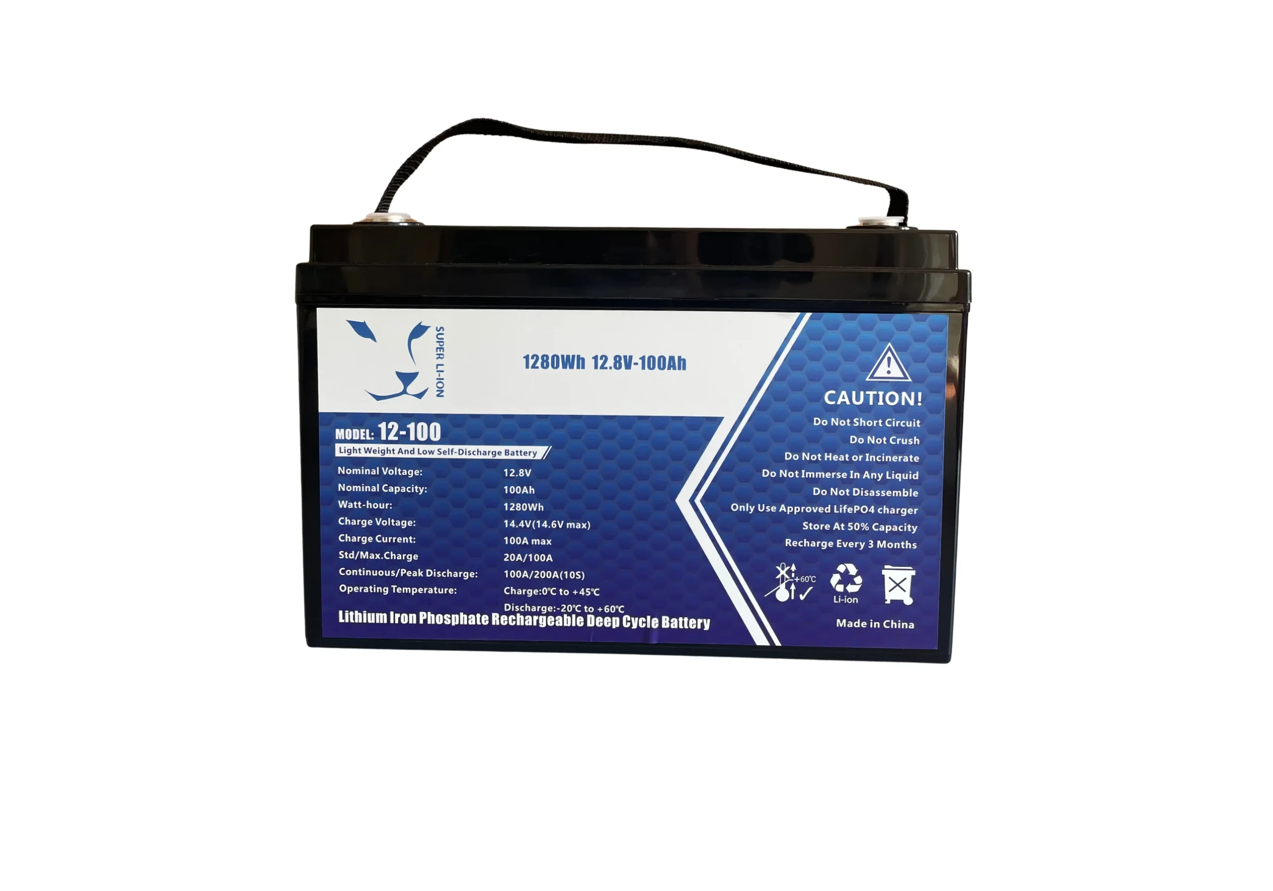 Batterie Trionix  LifePo 4, 12 V 100 Ah