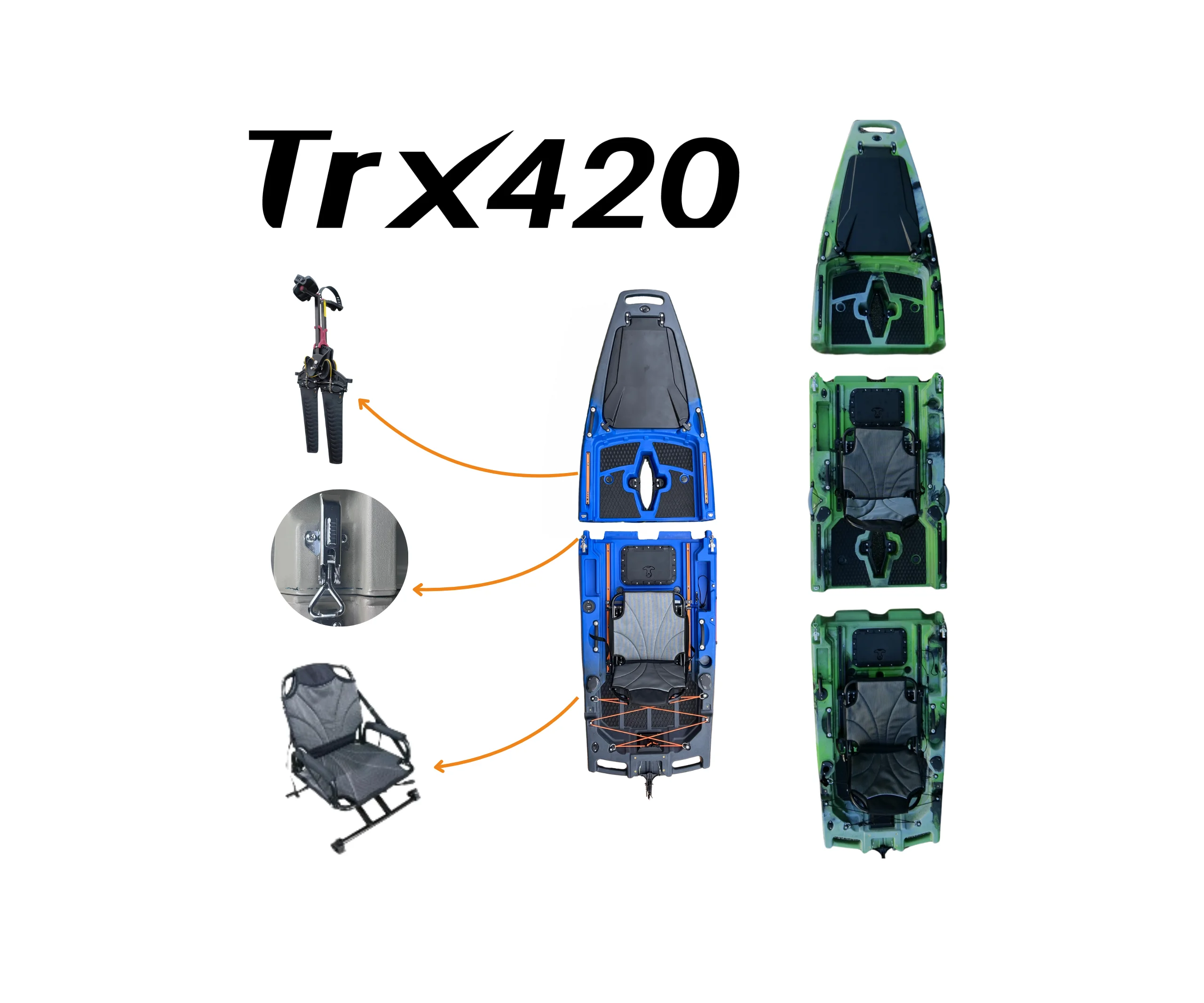 Kayak de pêche TRX 420