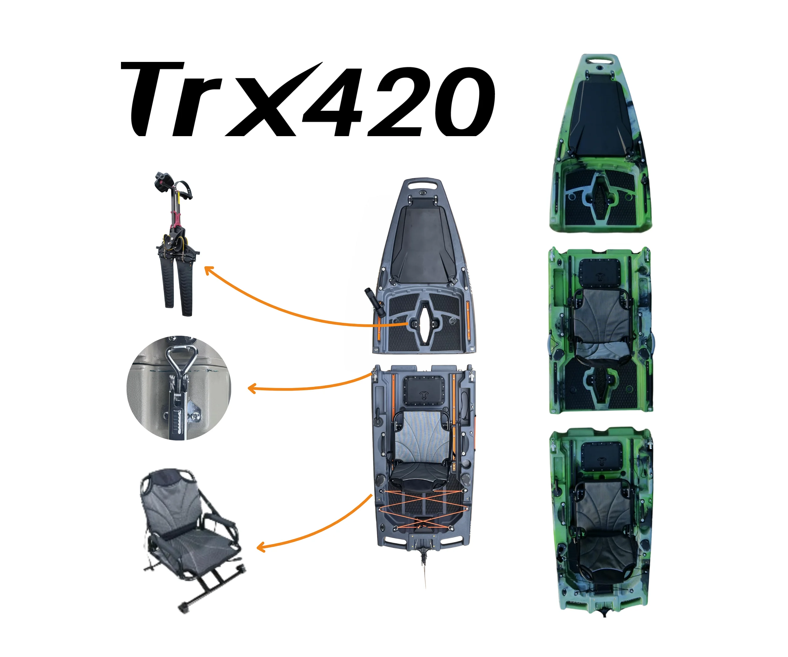 Kayak de pêche TRX 420