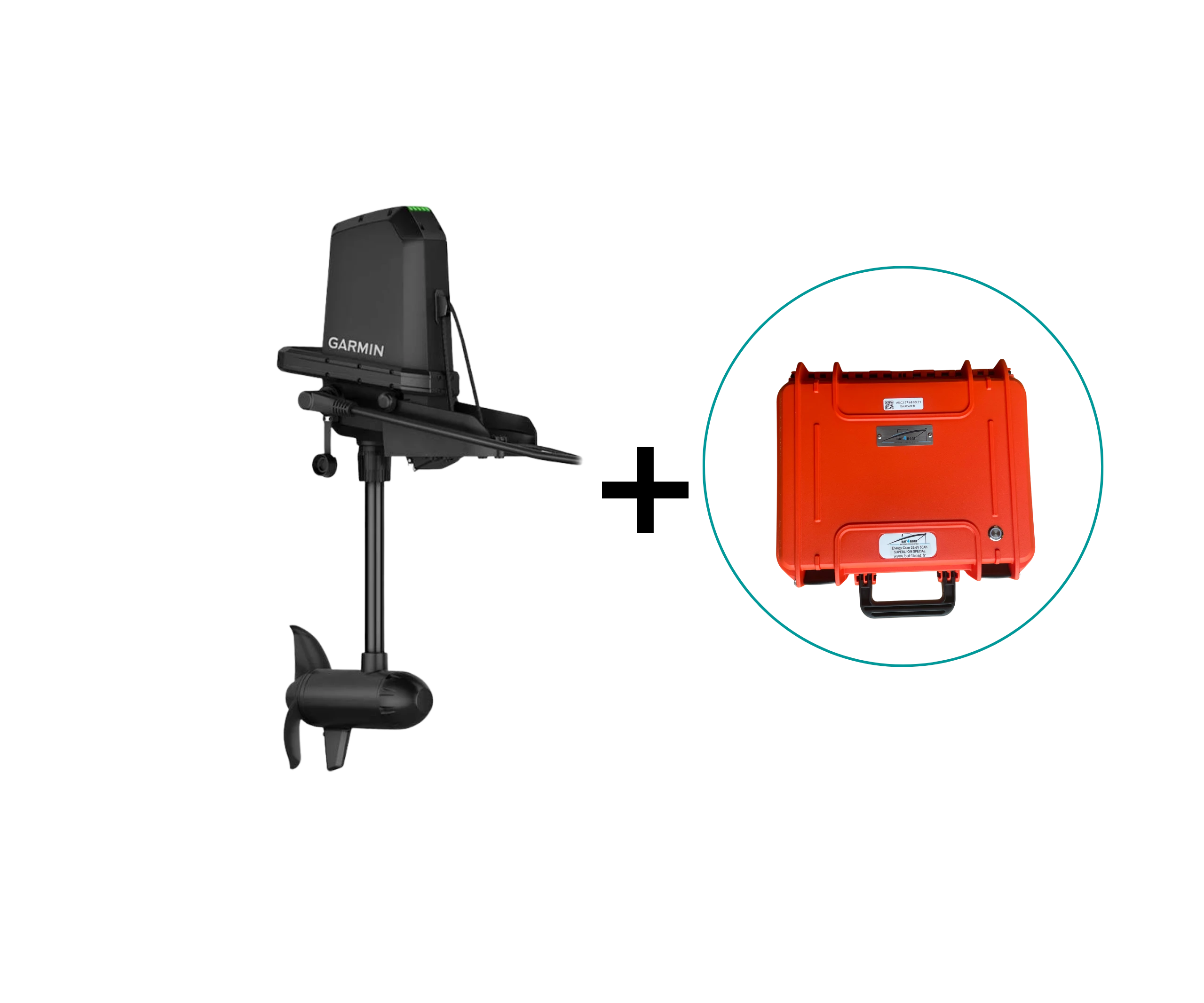 Pack moteur Garmin Force Current  + batterie 24 V 50 Ah  8S