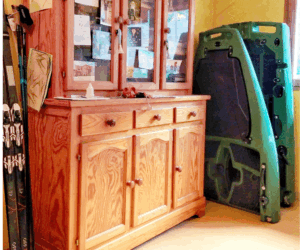 Kayak TRX420 stocké et rangé dans un appartement